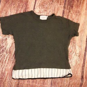 Nunuforme short sleeve gray tee sz 135 (10-11)